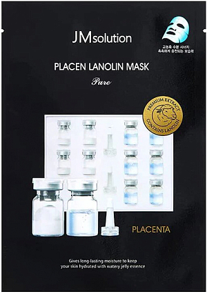 JMSolution~Антивозрастная плацентарная маска с ланолином~Placen Lanolin Mask Pure