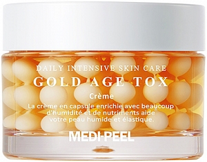 MediPeel~Антивозрастной капсульный крем с экстрактом золотого шелкопряда~Gold Age Tox Cream