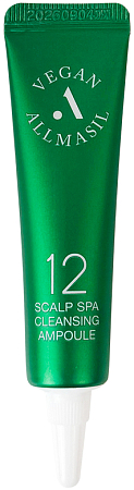 AllMasil~Пилинг-лосьон для кожи головы с чайным деревом~12 Scalp Spa Cleansing Ampoule